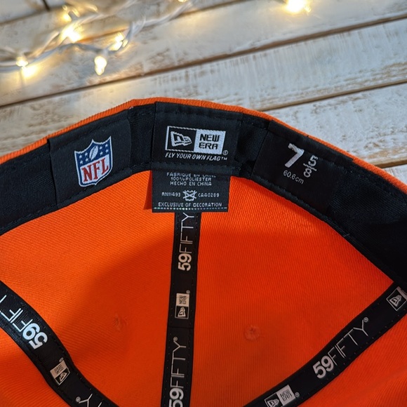 New Era Denver Broncos fitted hat size 7 5/8 - Picture 5 of 5